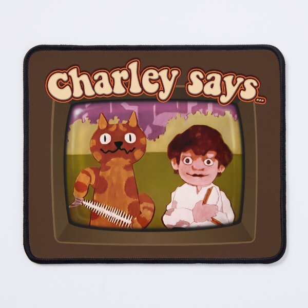 Item preview, Charley Says... Charley the Cat (on the TV set) Public Information Films- Vintage Seventies Retro designed and sold by RetroTeeStudio.