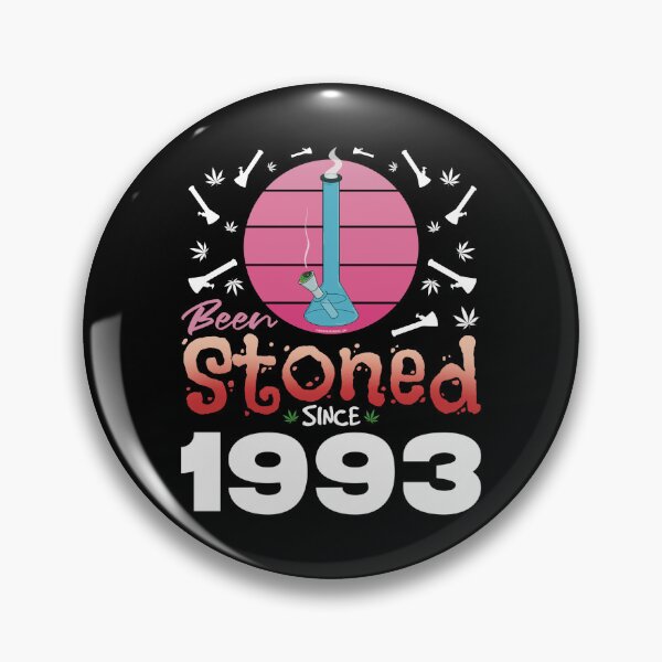 Item preview, Been stoned since 1993 (Pink retro vintage sunset with bong) designed and sold by YomeHayin.
