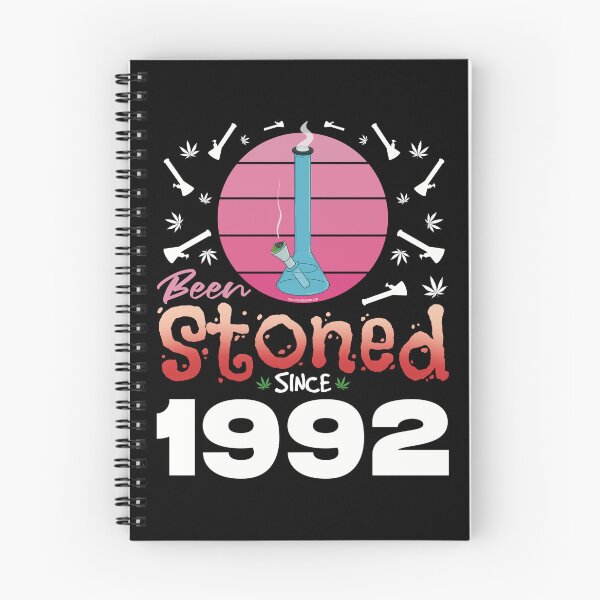 Item preview, Been stoned since 1992 (Pink retro vintage sunset with bong) designed and sold by YomeHayin.