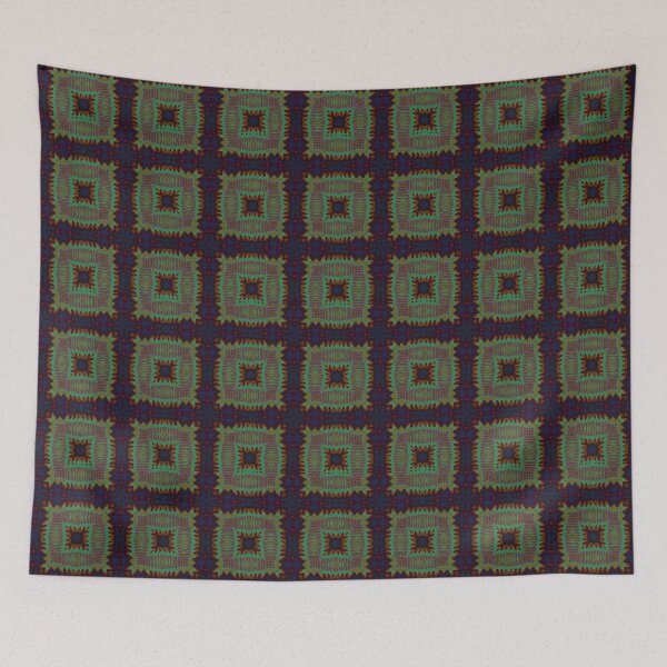 Item preview, African print Colorful green, purple, dark blue and orange colors.  designed and sold by NaniniDesigns.