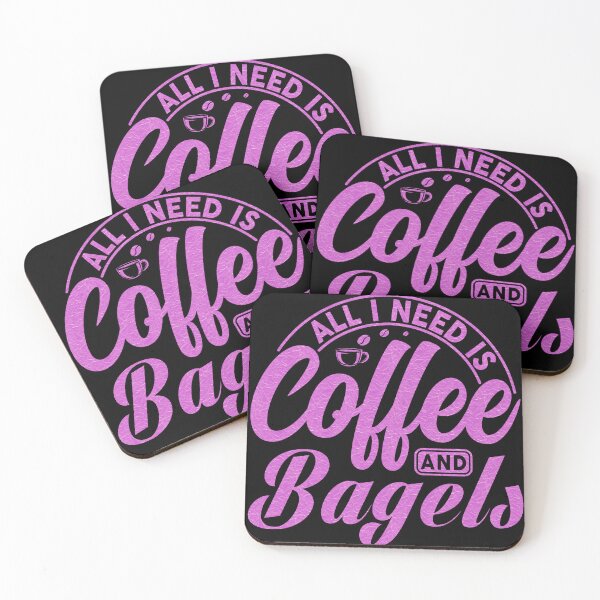 Item preview, All I Need Is Coffee And Bagels, Coffee Meets Bagel, coffee gift designed and sold by MamaSweetea.