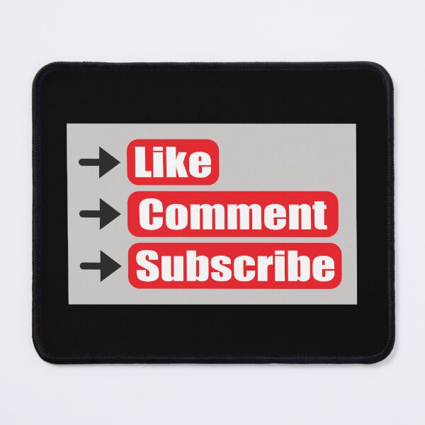Item preview, Like Comment Subscribe designed and sold by YassOrNope.