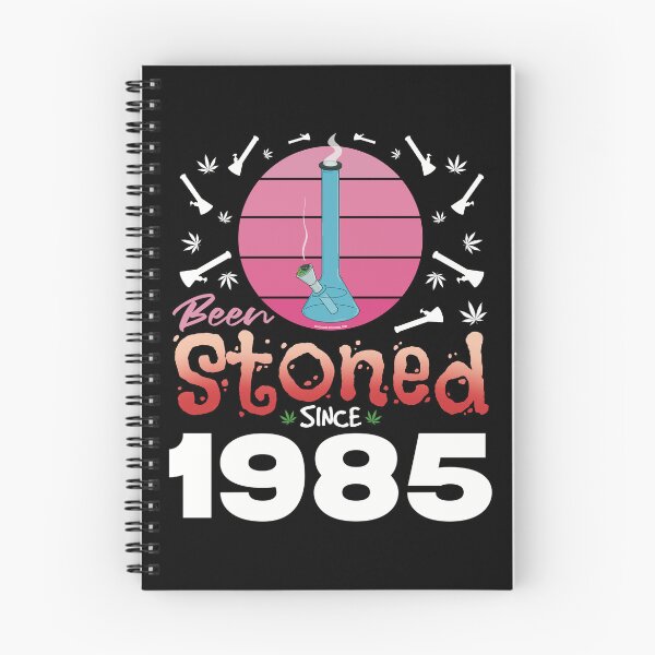 Item preview, Been stoned since 1985 (Pink retro vintage sunset with bong) designed and sold by YomeHayin.