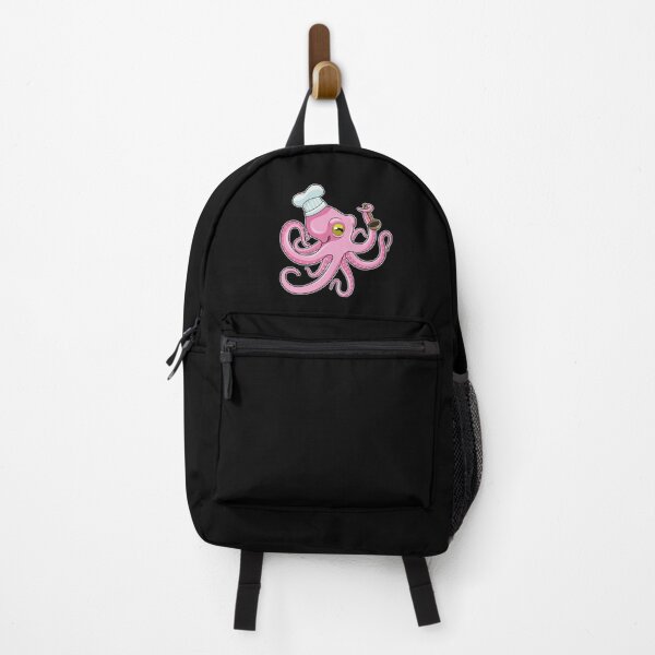 Item preview, Octopus as Cook with Wooden spoon designed and sold by Snabdesign84.