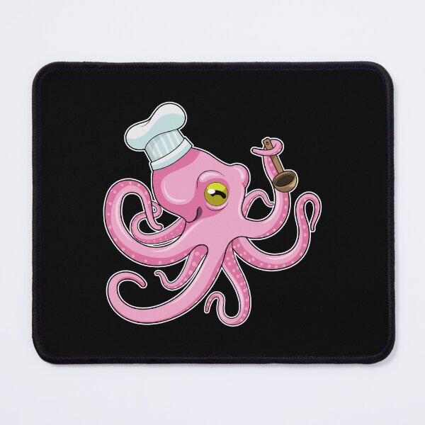 Item preview, Octopus as Cook with Wooden spoon designed and sold by Snabdesign84.