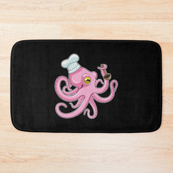 Item preview, Octopus as Cook with Wooden spoon designed and sold by Snabdesign84.