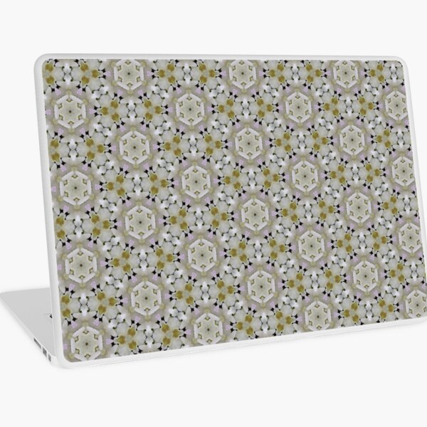 Winter blooms kaleidoscopic pattern Laptop Skin