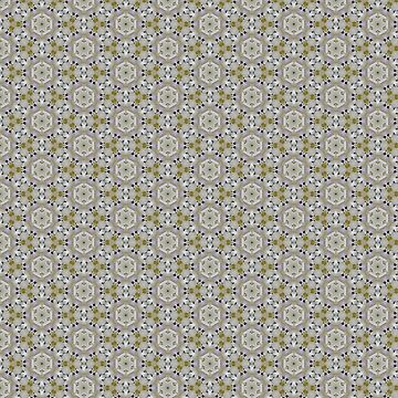 Artwork thumbnail, Winter blooms kaleidoscopic pattern by Penguland