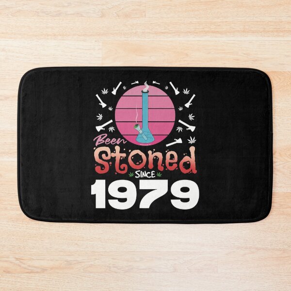 Item preview, Been stoned since 1979 (Pink retro vintage sunset with bong) designed and sold by YomeHayin.