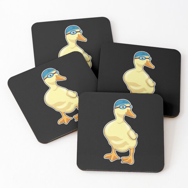 Item preview, Duck at Swimming with Swimming goggles designed and sold by Snabdesign84.
