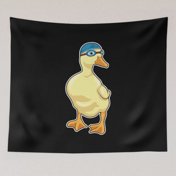 Item preview, Duck at Swimming with Swimming goggles designed and sold by Snabdesign84.