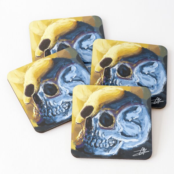 Item preview, Warm and cool skull designed and sold by UrNewPal-Art.