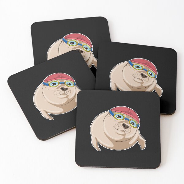 Item preview, Seal at Swimming with Swimming goggles designed and sold by Snabdesign84.