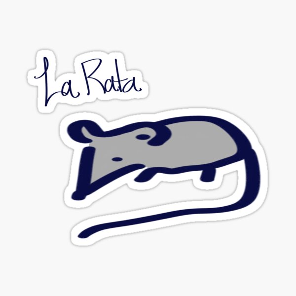 "La Rata" Sticker by SixMarbles Redbubble