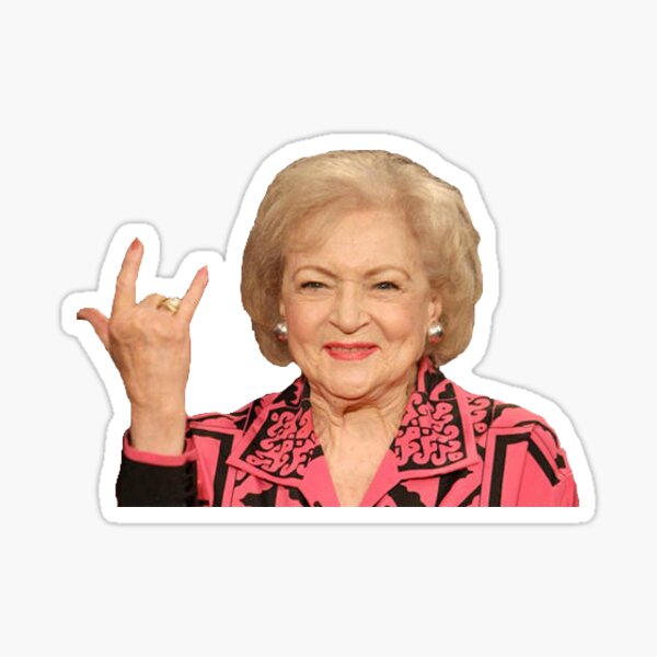 Item preview, betty white rock on designed and sold by Charlie Blue.