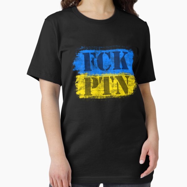 Item preview, Fck Ptn Flag - Fuck Putin - Anti Putin - Blue and Yellow designed and sold by Teelightful.