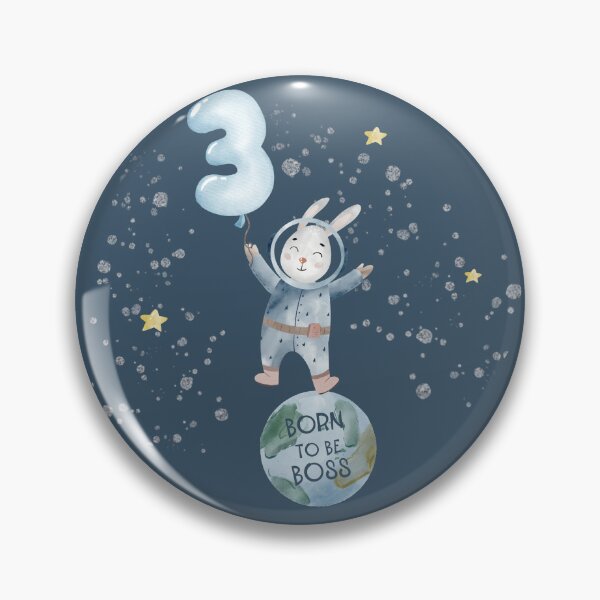 Item preview,   Born to be Boss! Future Space Explorer. Happy 3-rd Birthday! Birthday Boy,Birthday Girl. designed and sold by Miri-amI.