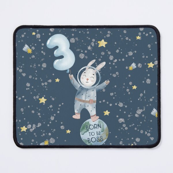 Item preview, Born to be Boss! Future Space Explorer. Happy 3-rd Birthday! Birthday Boy,Birthday Girl. designed and sold by Miri-amI.