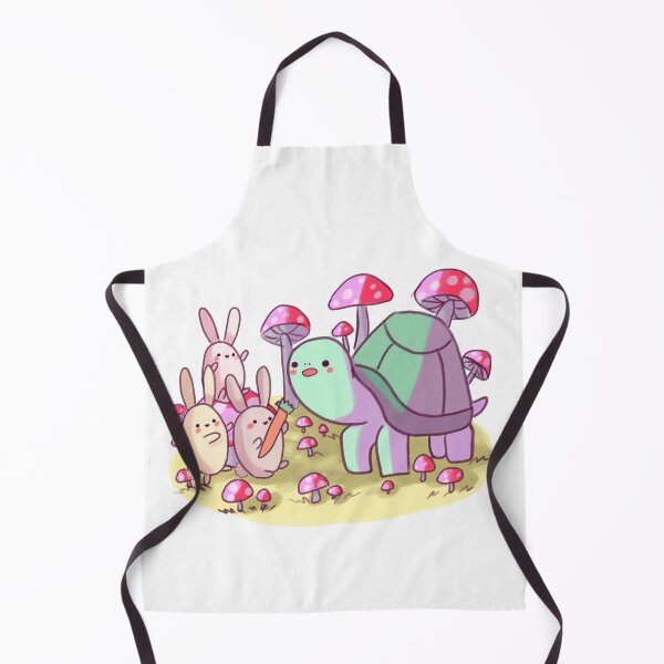 Item preview, Cute bunnies and turtle with mushrooms designed and sold by Mayarart.