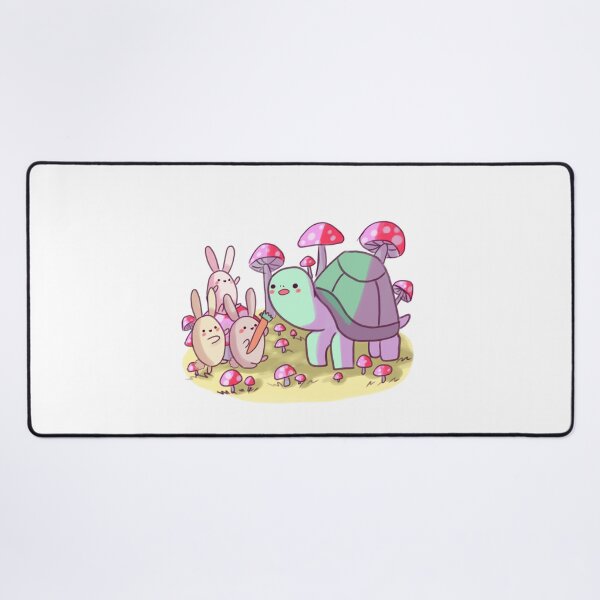 Item preview, Cute bunnies and turtle with mushrooms designed and sold by Mayarart.