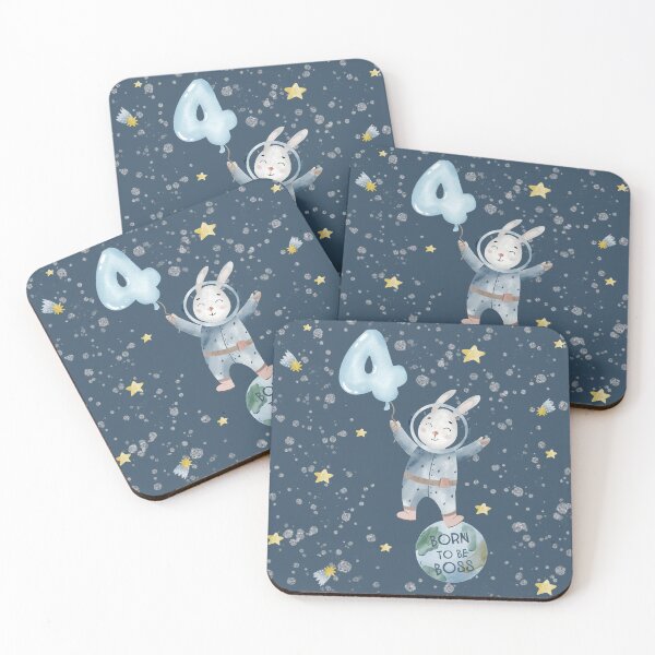 Item preview, Born to be Boss! Future Space Explorer. Happy 4-th  Birthday! Birthday Boy,Birthday Girl. designed and sold by Miri-amI.
