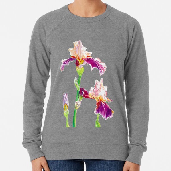 Bearded Iris Lightweight Sweatshirt