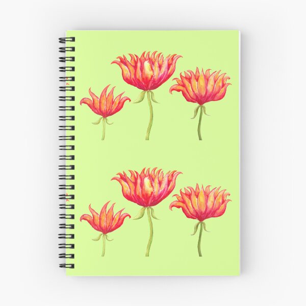 Item preview, Red Flowers on Lightgreen Ground designed and sold by CarolineLembke.
