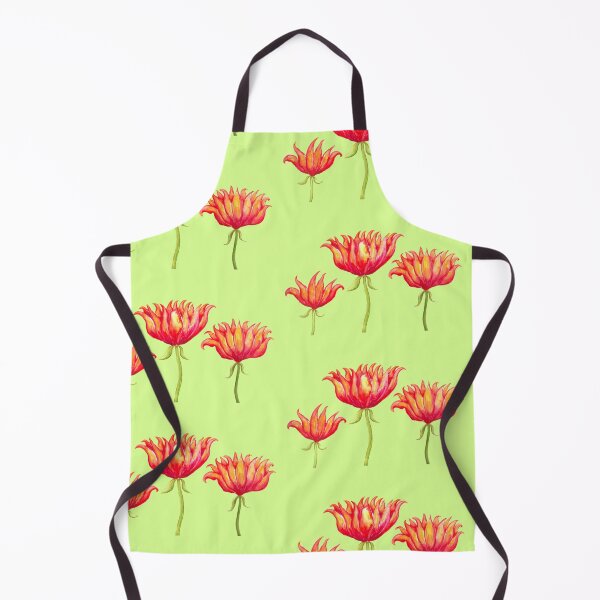 Item preview, Red Flowers on Lightgreen Ground designed and sold by CarolineLembke.