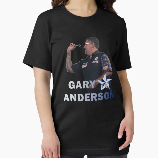 Vista previa del artículo con la obra «Gary Anderson lanzando», diseñado y vendido por FlawlessCheese.