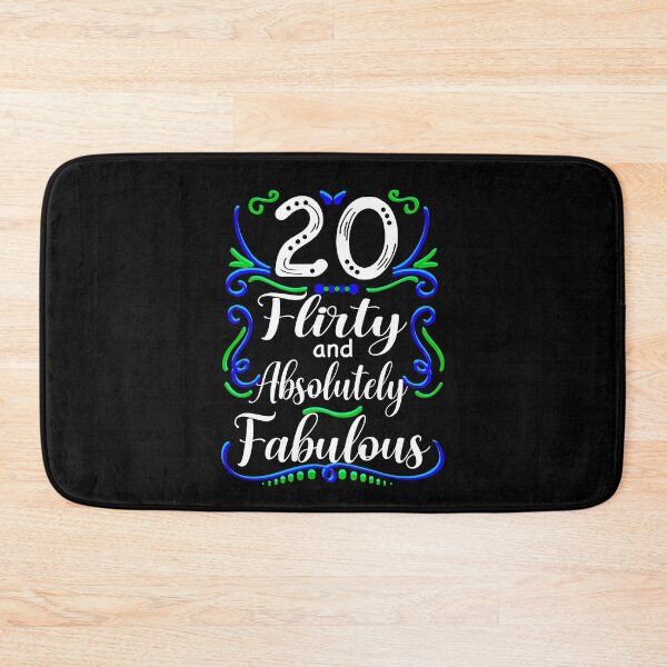 Item preview, Twenty Flirty and Absolutely Fabulous, Funny 20th Birthday designed and sold by orangeblue21.