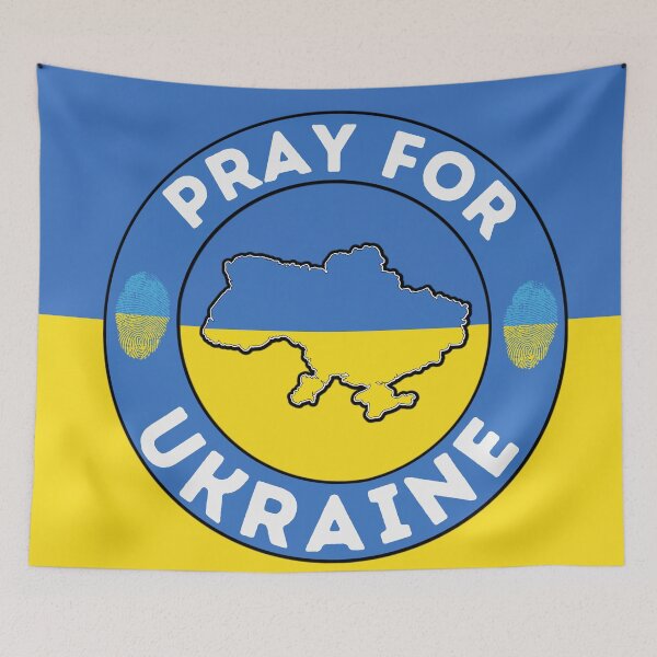 Item preview, Pray for Ukraine | Map of Ukraine | Ukraine Strong designed and sold by Spiritualish.