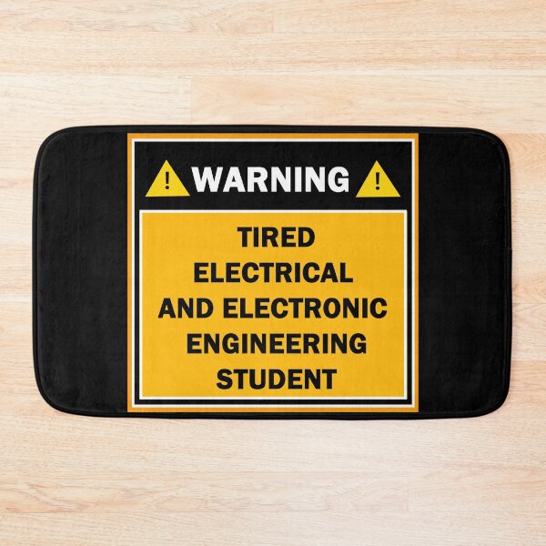 Item preview, Warning tired electrical and electronic engineering student designed and sold by mejtstupor.