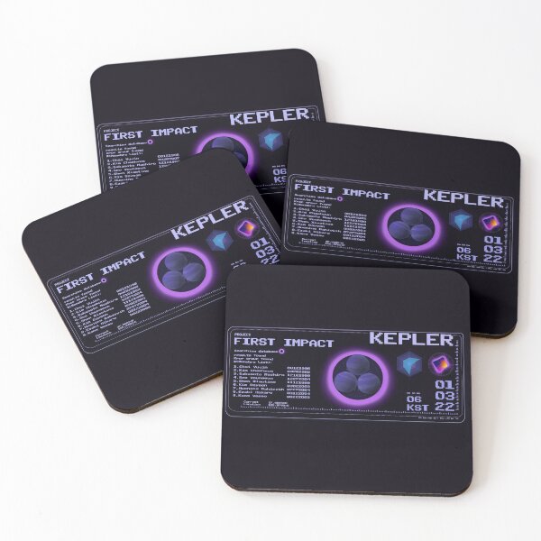 Item preview,  Kep1er (Kepler) All members information space themed futuristic deskpad  designed and sold by Design  Corner.
