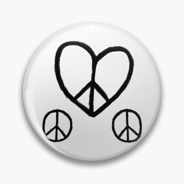 Item preview, Heart Peace Logo, Peace Love Symbols, Peace Sign designed and sold by badlydrawnbabe.