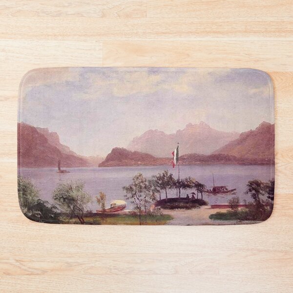 Item preview, Serenity at the Marina: A Majestic Boat Amidst a Vibrant Maritime Scene designed and sold by SweetMySpot.