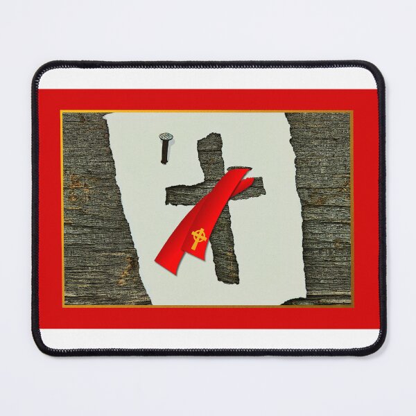 Item preview, Deacon's Cross Torn from Paper Red Stole  designed and sold by ShoaffBallanger.