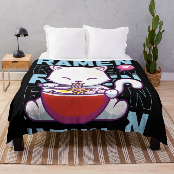 Item preview, Cat Eating Ramen Cute Noodles, Kawaii Kittie Eating Japanese Noodle  designed and sold by Cheeky Companions.