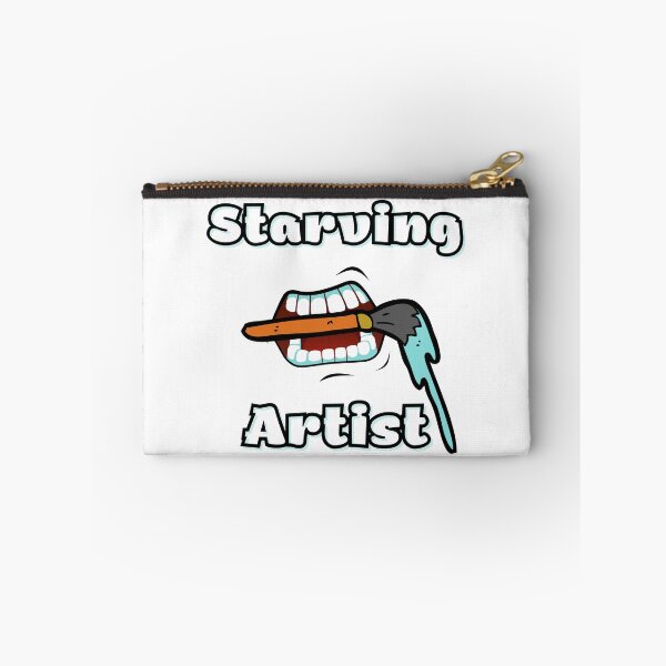 Item preview, Starving artist creator type with mouth and paint drip brush designed and sold by MGuyerArt.