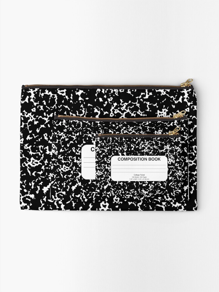 Composition Notebook Design Gifts Zipper Pouch By Nycwriter Redbubble