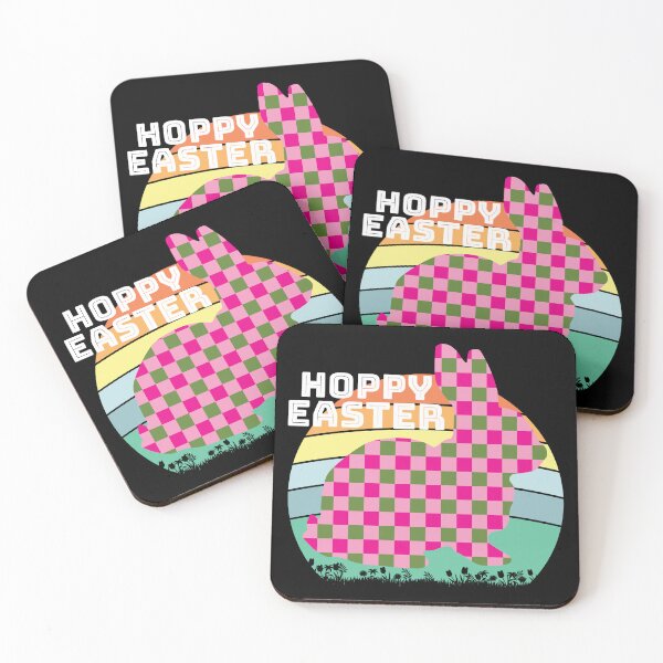 Item preview, Cute Bunny Hoppy Easter Bunny Rabbit Plaid Checkered Pattern designed and sold by CharJens.