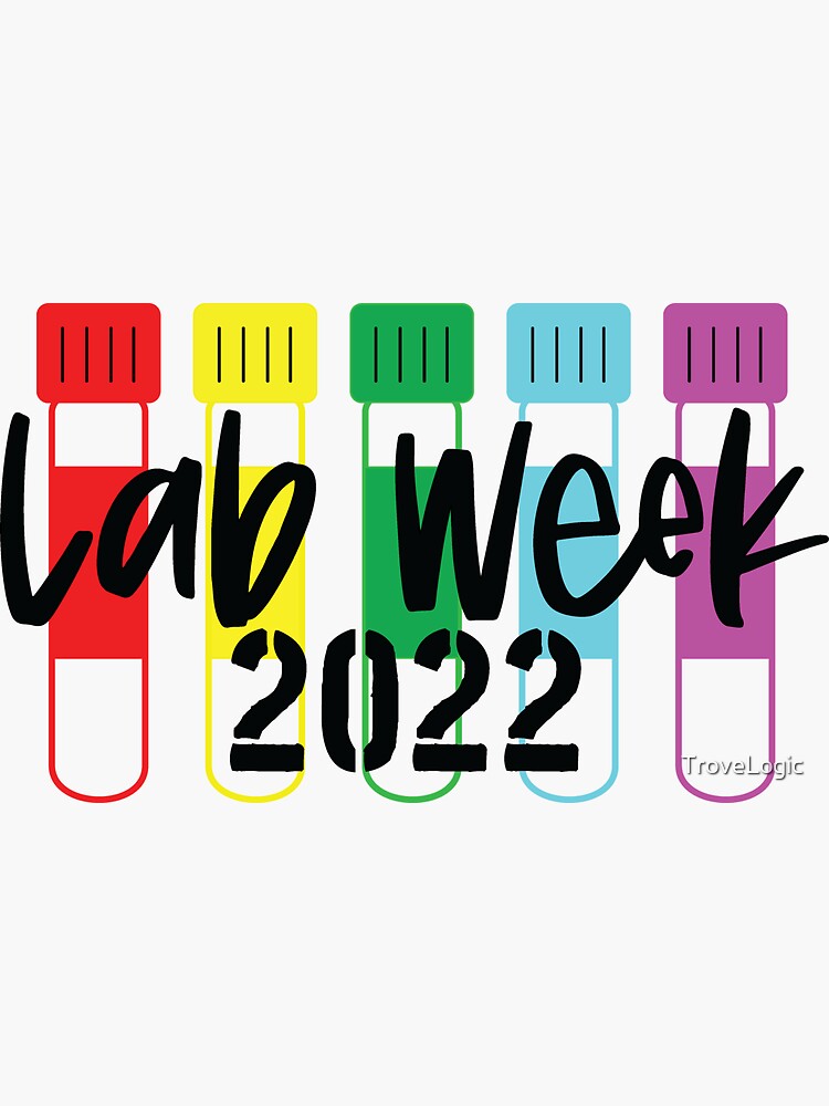 "Lab Week 2022, Colorful Lab Week " Sticker for Sale by TroveLogic