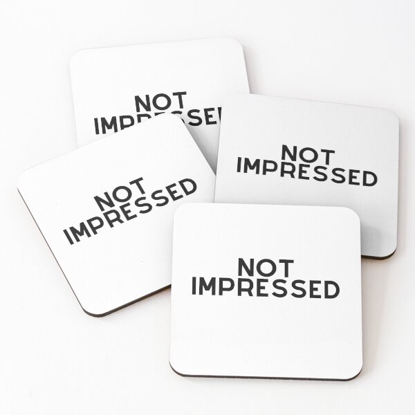 Item preview, NOT IMPRESSED black text. designed and sold by keenikai.