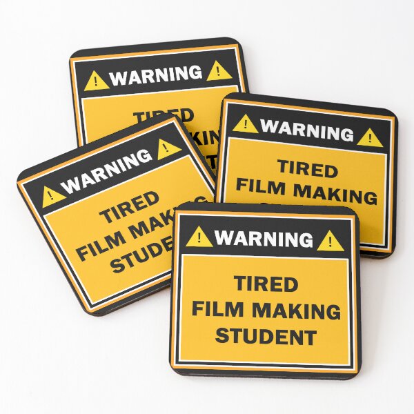 Item preview, Warning tired film making student designed and sold by mejtstupor.