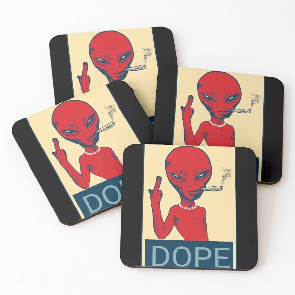 Item preview, Alien smoking - dope hope art designed and sold by SidTastic .