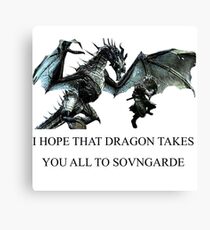 Skyrim - Sonvgarde Canvas Print
