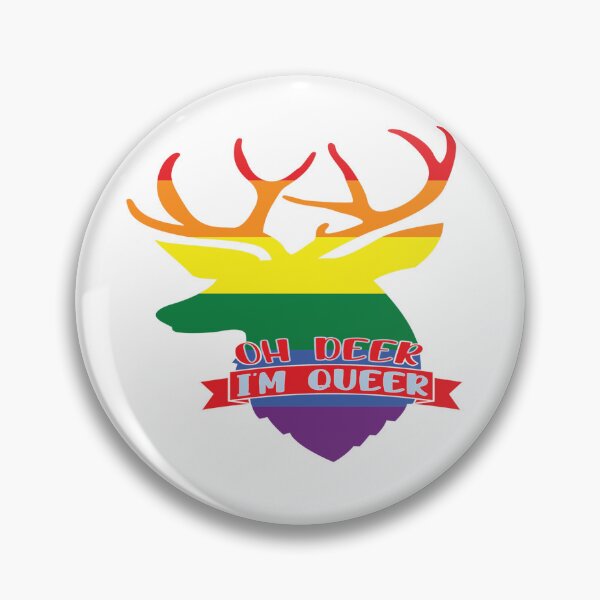 Item preview, Oh Dear (Deer) I'm Queer  - Gay Pride designed and sold by MauveMoves.