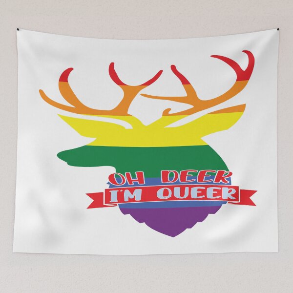 Item preview, Oh Dear (Deer) I'm Queer  - Gay Pride designed and sold by MauveMoves.