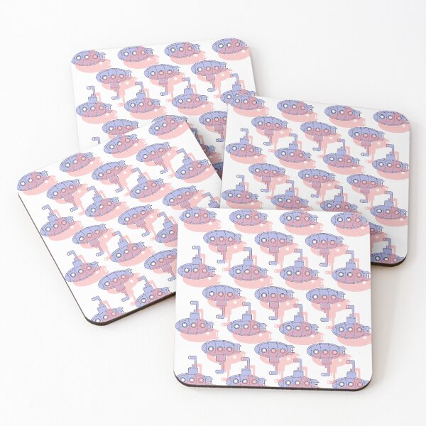Item preview, Submarine Lavender Red Repeat Pattern  designed and sold by deskwhiskey.