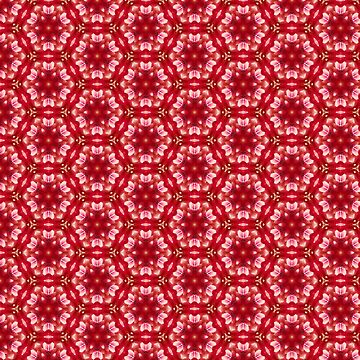 Artwork thumbnail, Pink petals kaleidoscopic pattern by Penguland