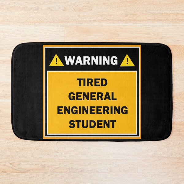 Item preview, Warning tired general engineering student designed and sold by mejtstupor.